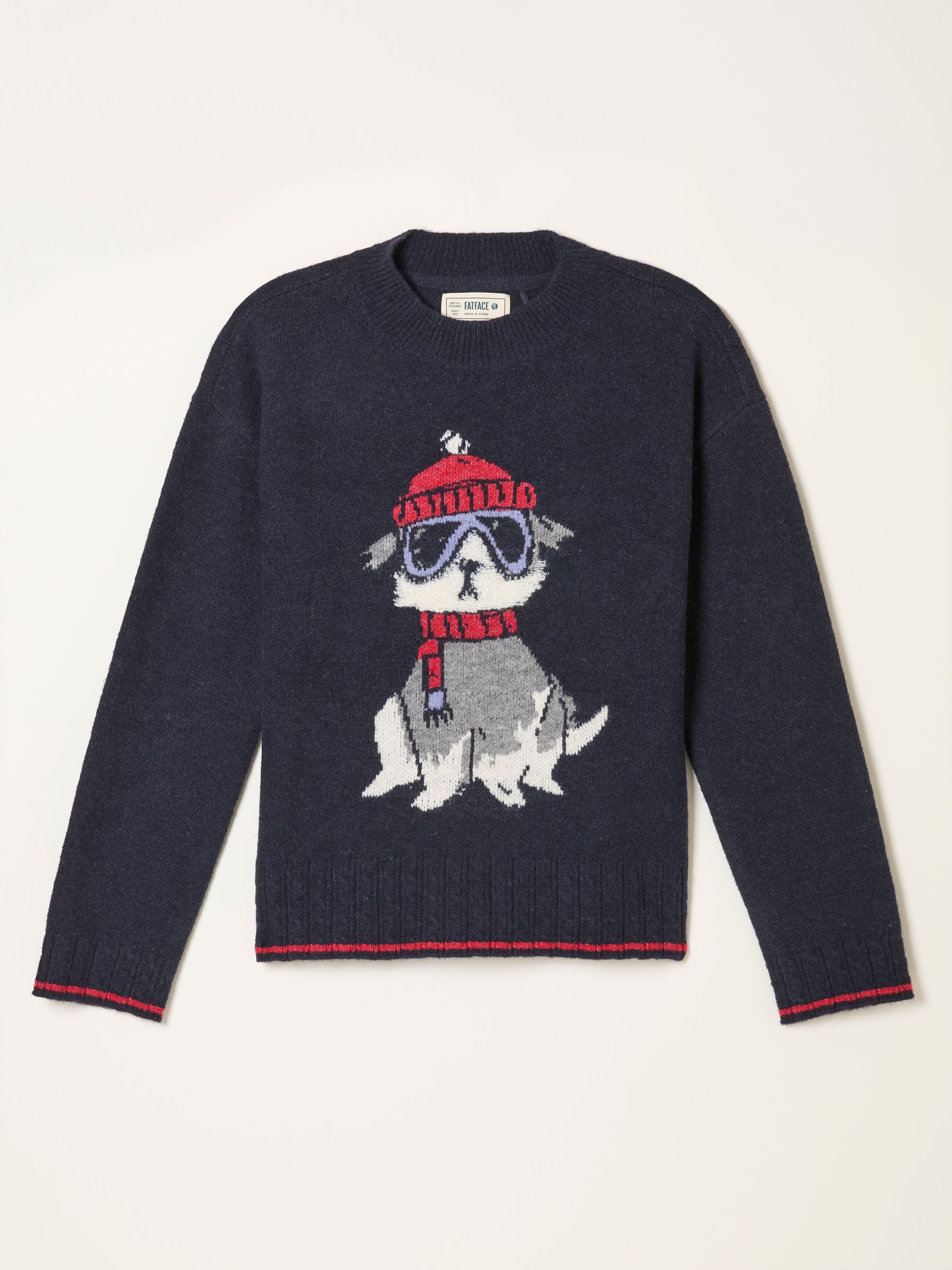 Navy Dog Knitted Jumper | FatFace | Fat Face