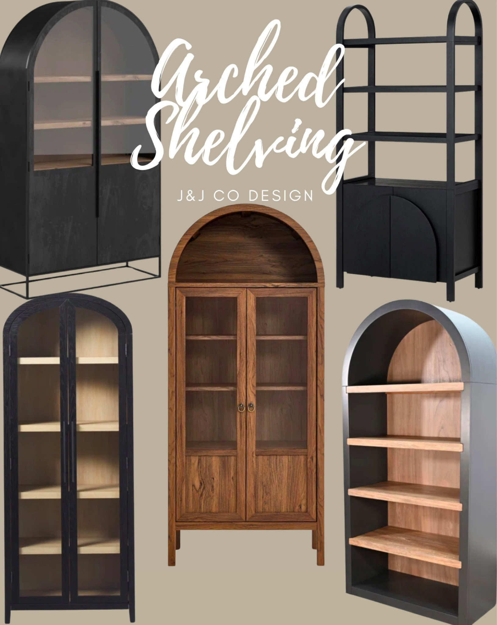 My favorite arched bookshelves 🖤

#bookshelves #cabinets #homedecor #homedesign #livingroomfurniture #archedfurniture

#LTKFamily #LTKSaleAlert #LTKHome