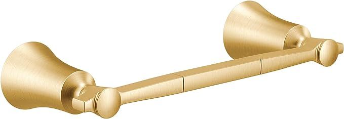 Moen YB0386BG Flara 9-Inch Single Hand Towel Bar, Brushed Gold | Amazon (US)