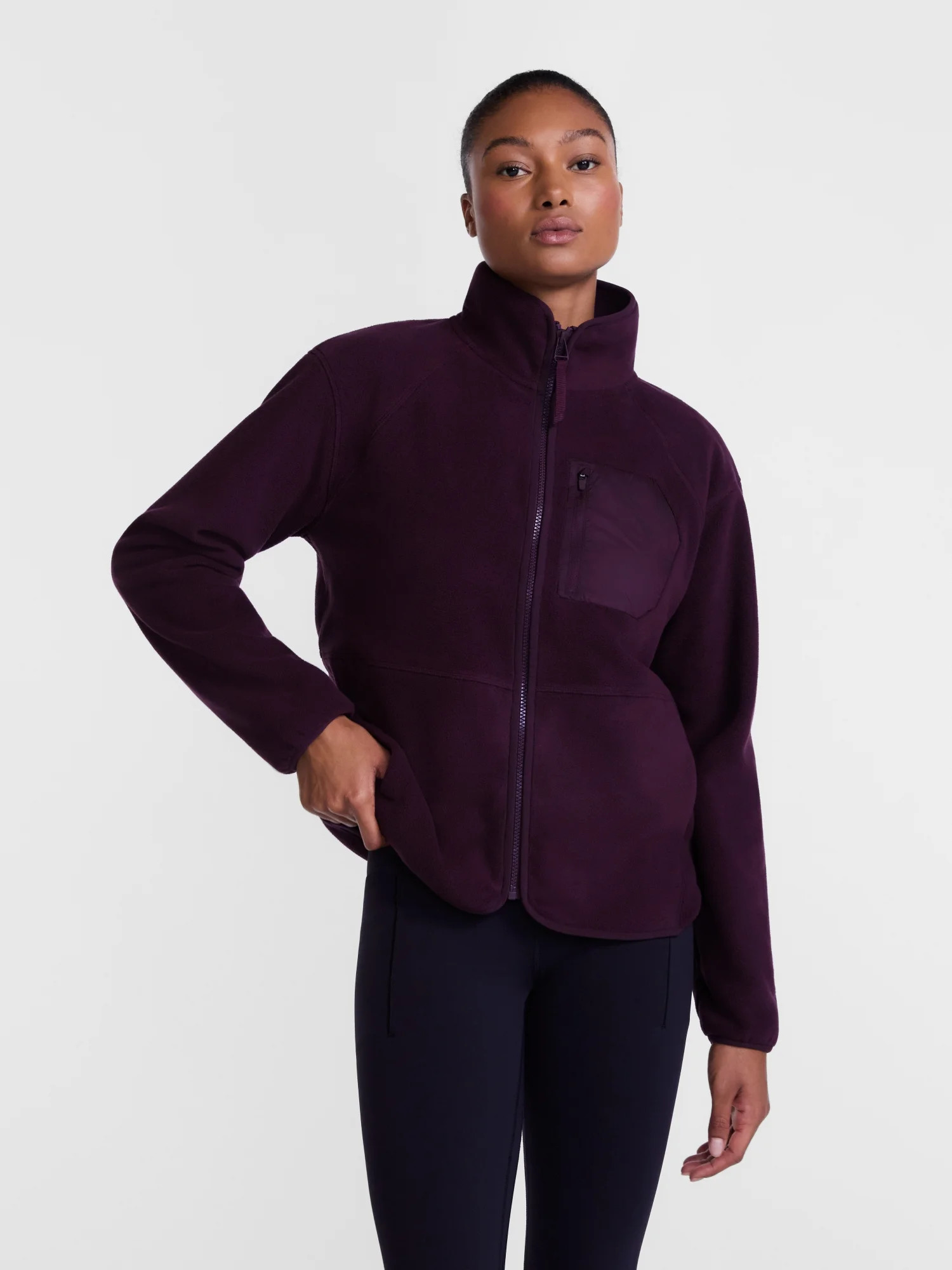 Ozark Trail Women's and Women's Plus Fleece Zip Up Jacket, Sizes XS-3X | Walmart (US)
