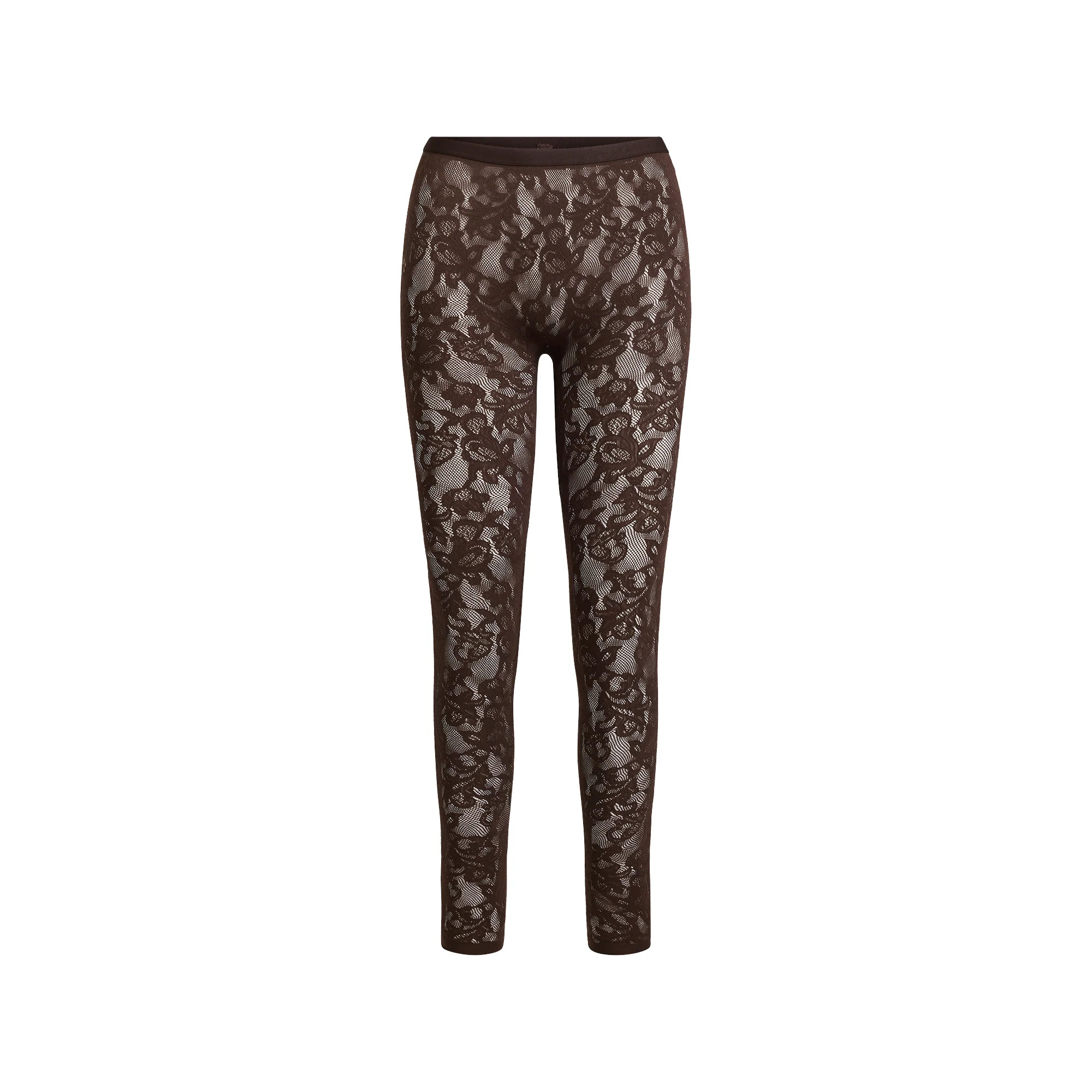KNIT LACE STIRRUP LEGGING | ESPRESSO | SKIMS (US)