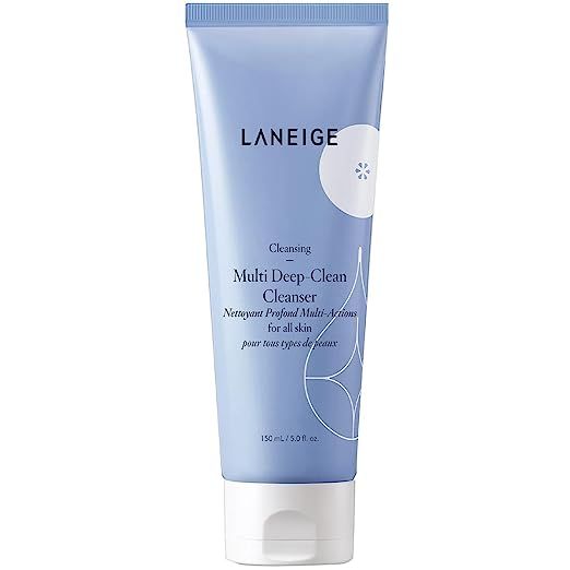 LANEIGE Multi Deep-Clean Cleanser: Antioxidant RIch Exfoliating Cleanser, 5.0 fl. oz. | Amazon (US)