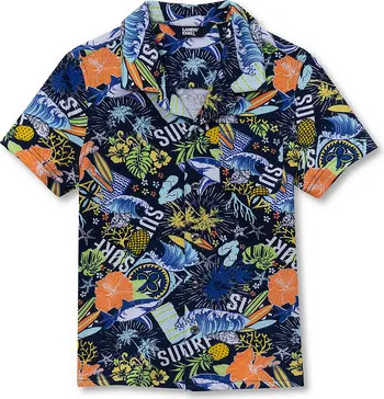 Boys Short Sleeve Slub Camp Shirt | Nordstrom