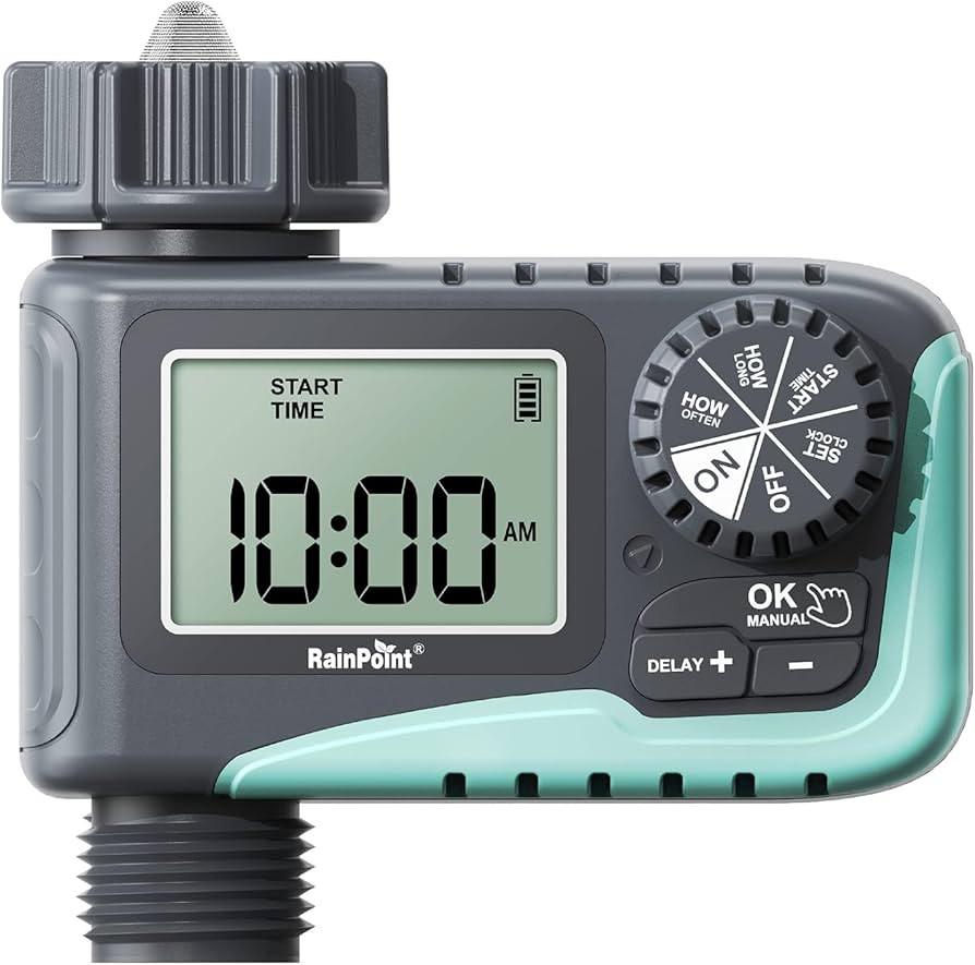 RAINPOINT Sprinkler Timer,Water Timer Programmable Garden Outdoor Hose Feature Timer with Rain De... | Amazon (US)