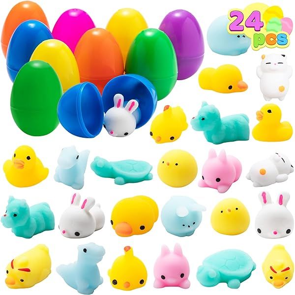 Pre Filled Squishy Mochi Easter Eggs  | Amazon (US)