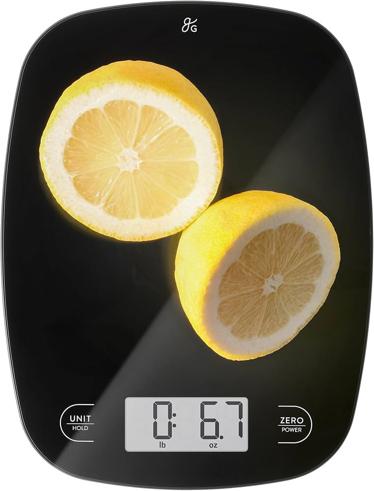 Digital Kitchen Scale Digital Weight Grams and Ounces (Black Glass) | Amazon (US)
