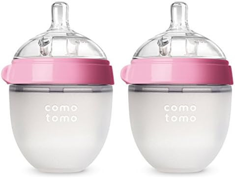 Comotomo Baby Bottle, Pink, 5 Ounce (2 Count) | Amazon (US)