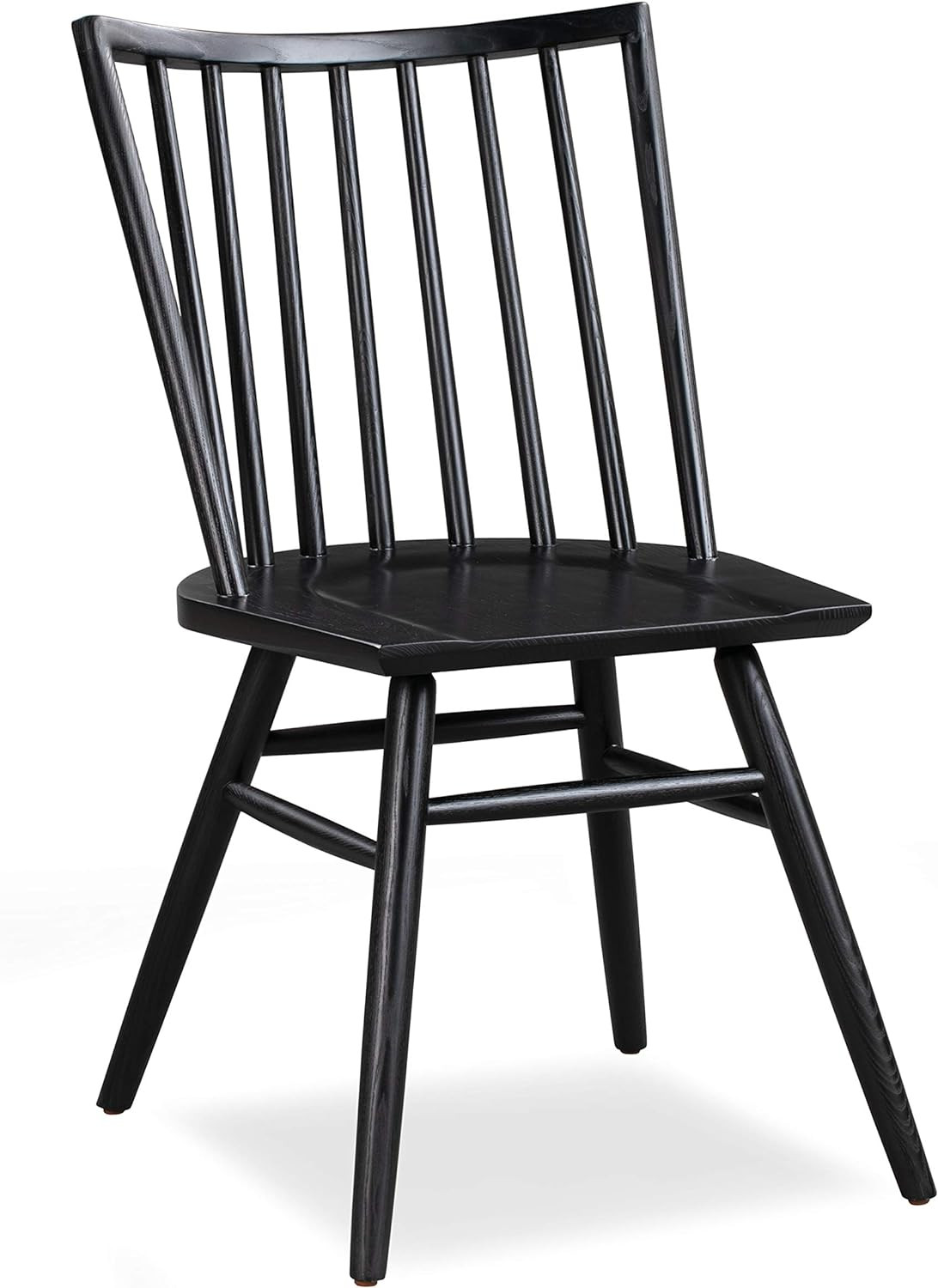 POLY & BARK Talia Dining Chair, Ash Wood, Black | Amazon (US)