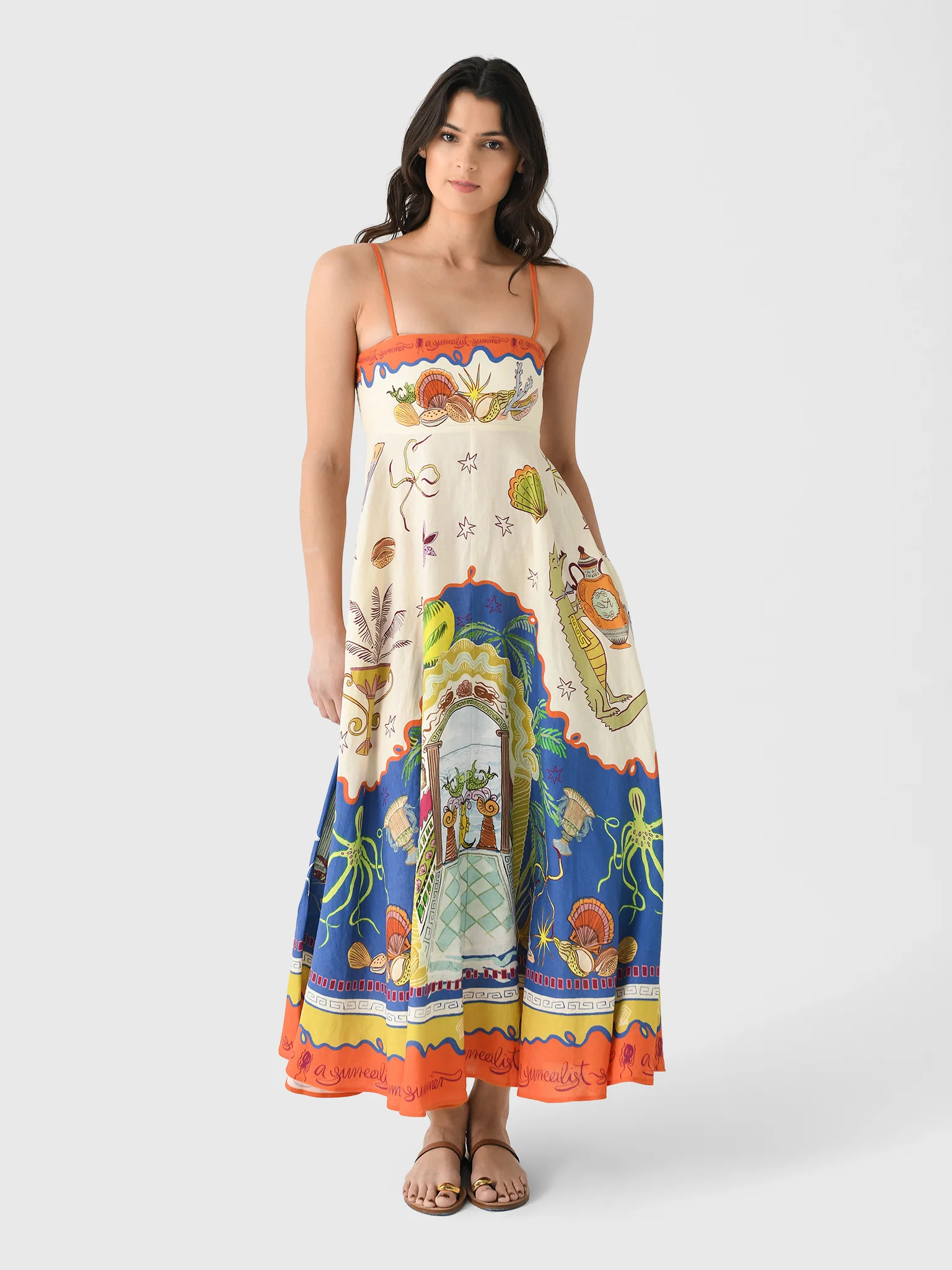 ALEMAIS
                      
                     Women's Surrealist Summer Sundress | Saint Bernard