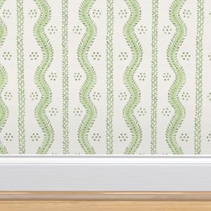 ANDREW STRIPE Fresh Green | Spoonflower