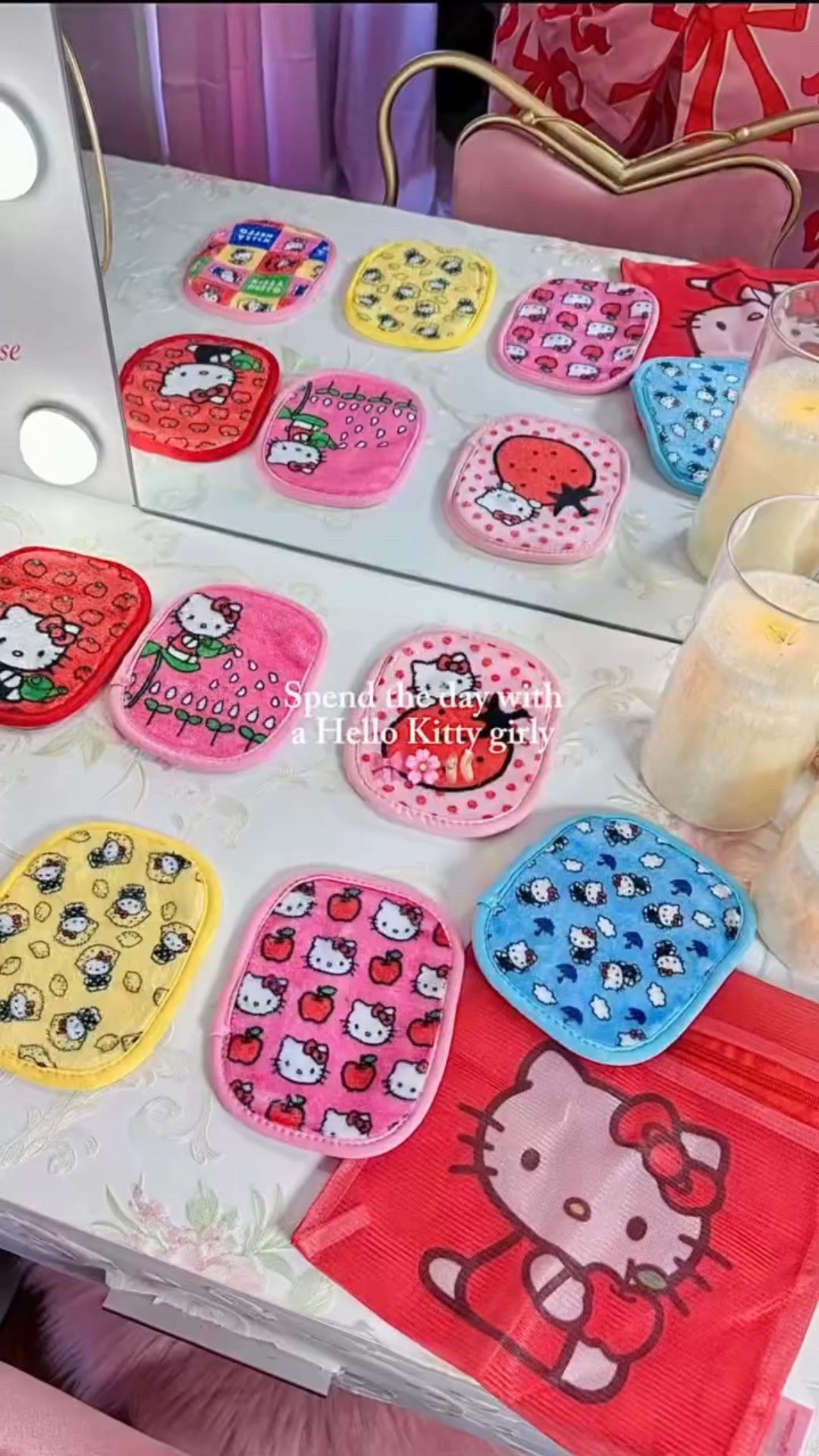 Spend the day with a @hellokitty girly and @makeuperaser 🩷

I’m obsessed with the @makeuperaser x @hellokitty collab! Each cloth is reusable, ultra-soft, and removes all my makeup with just water! 

These cuties are machine washable, eco-friendly, and come in the most adorable Hello Kitty prints! 🍓🍎🌸
No more harsh wipes or waste, just kawaii skincare magic! 

-
-
@fromthelobby #pinkaesthetic #pinkgirl #hellokittycore #hellokittylover #hellokittytheme #hellokitty #hellokittyjunkie #makeuperaser #makeupremoval #spendthedaywithme