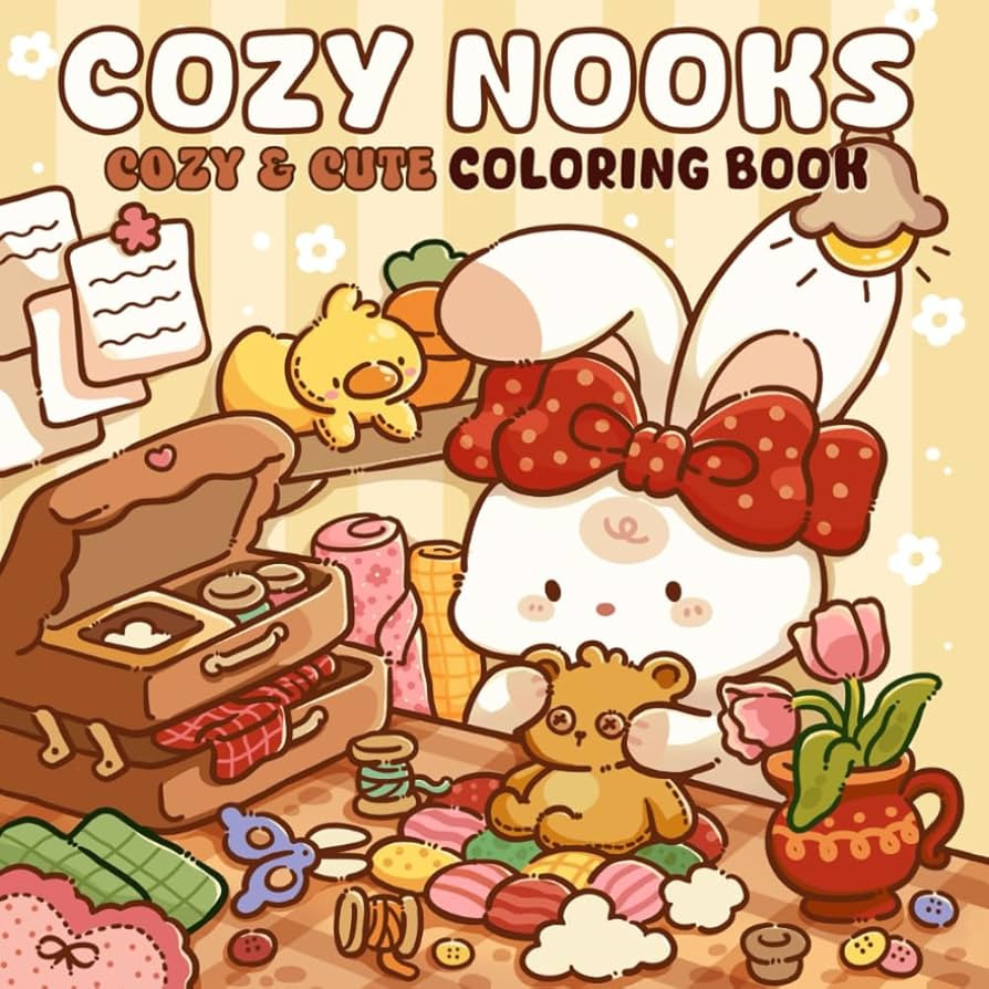 Cozy Nooks: A Soothing Coloring Book for Adults and Teens Featuring Warm Nooks for Relaxation and... | Amazon (US)