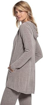Barefoot Dreams CozyChic Ultra Lite Hooded Cardi, Women's Hooded Cardigan, Open Sweater, Casual-C... | Amazon (US)