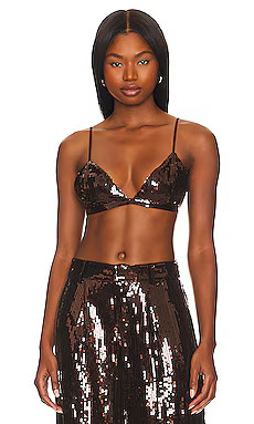 retrofete Libra Bralette in Dark Chocolate from Revolve.com | Revolve Clothing (Global)