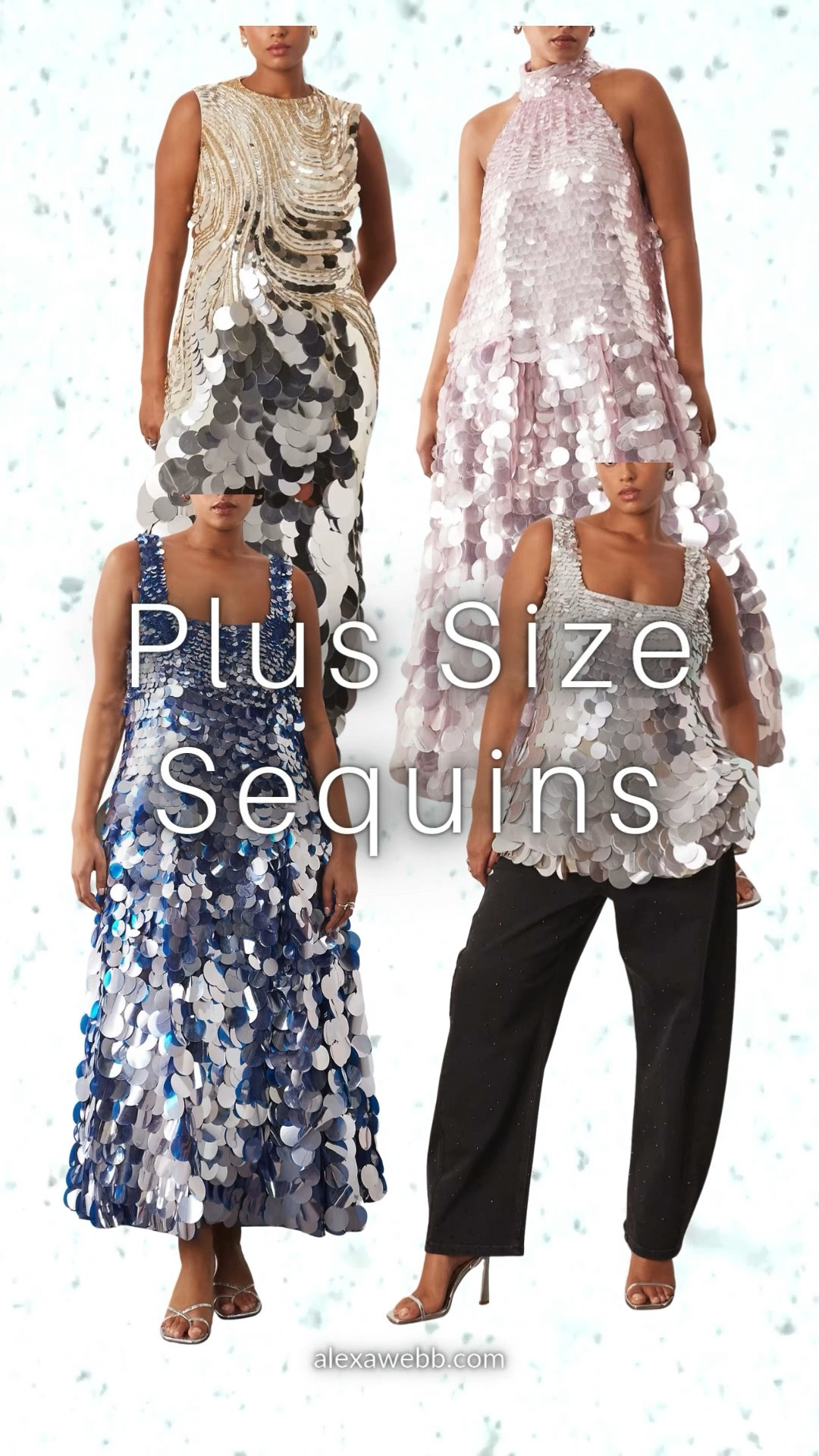 Plus size sequins for the ultimate party looks!  Plus size New Year’s Eve ideas!  

#LTKOver40 #LTKPlusSize #LTKHoliday