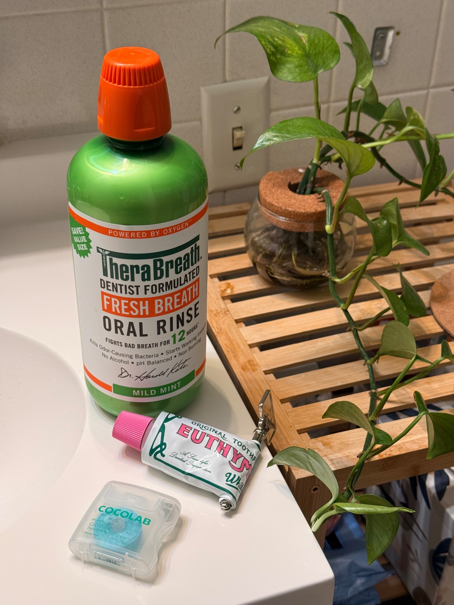 Floss, brush, rinse routine.

#LTKdayinmylife #LTKselfcare #LTKmorningroutine