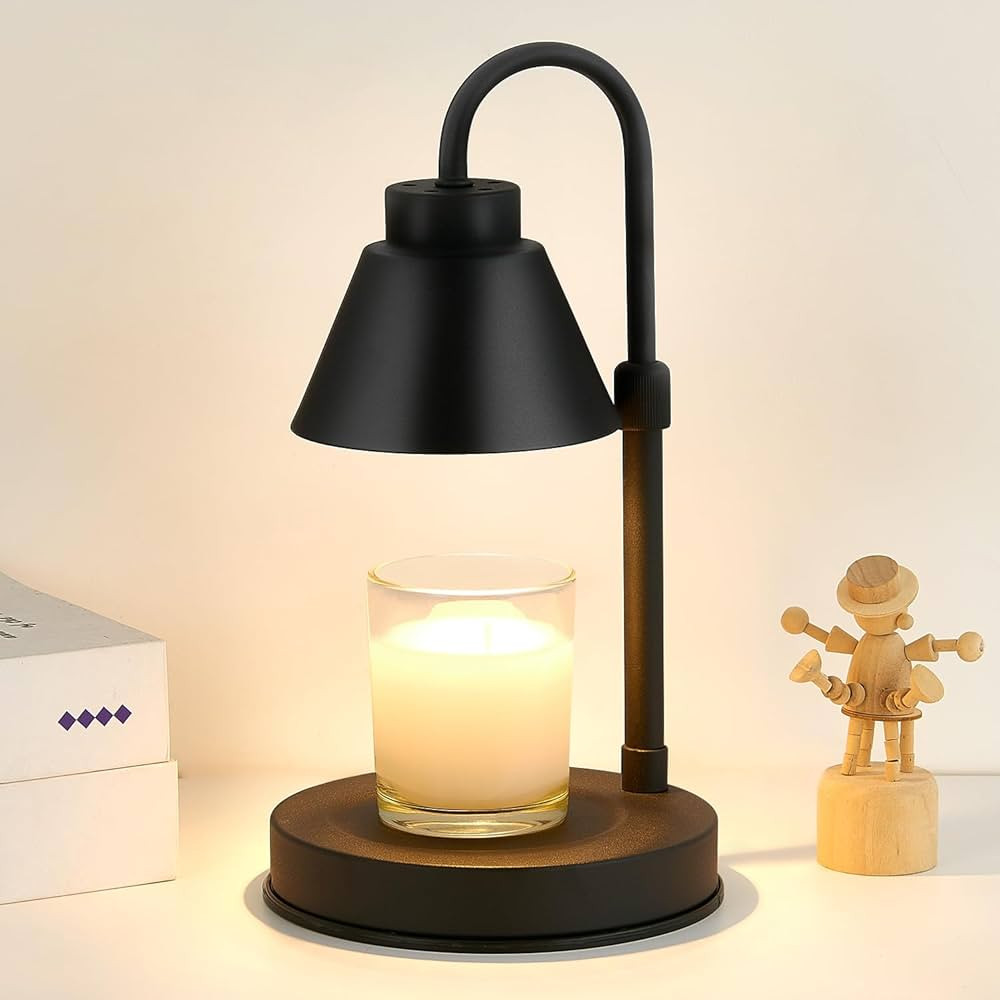 ORDROLL Dimmable Candle Warmer Lamp - Candle Wax Warmer Lamp with 2 Bulbs,Height Adjustable Candl... | Amazon (US)
