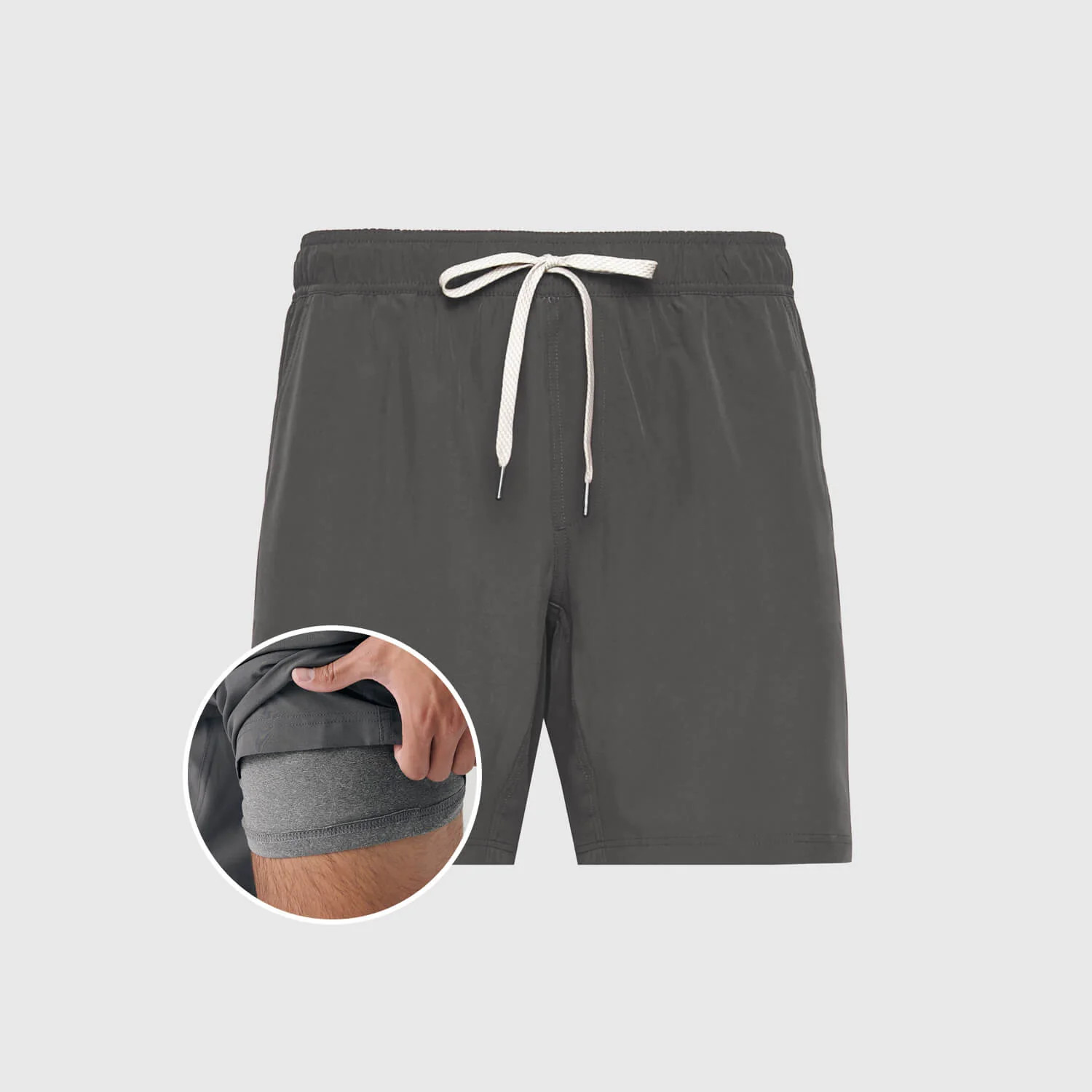 Carbon Active Quick Dry Short with Liner | True Classic