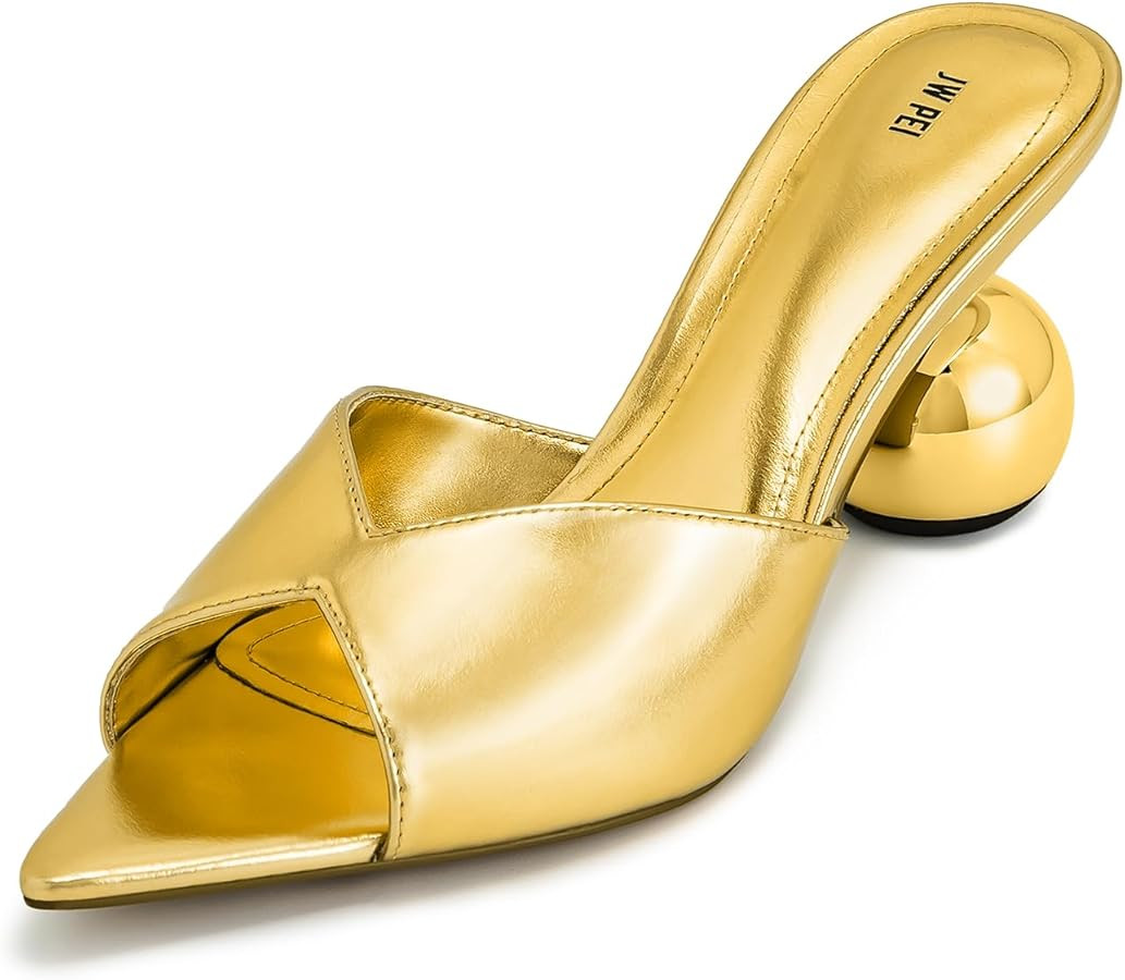 JW PEI Women's Ellie Sphere Heel Mules | Amazon (US)