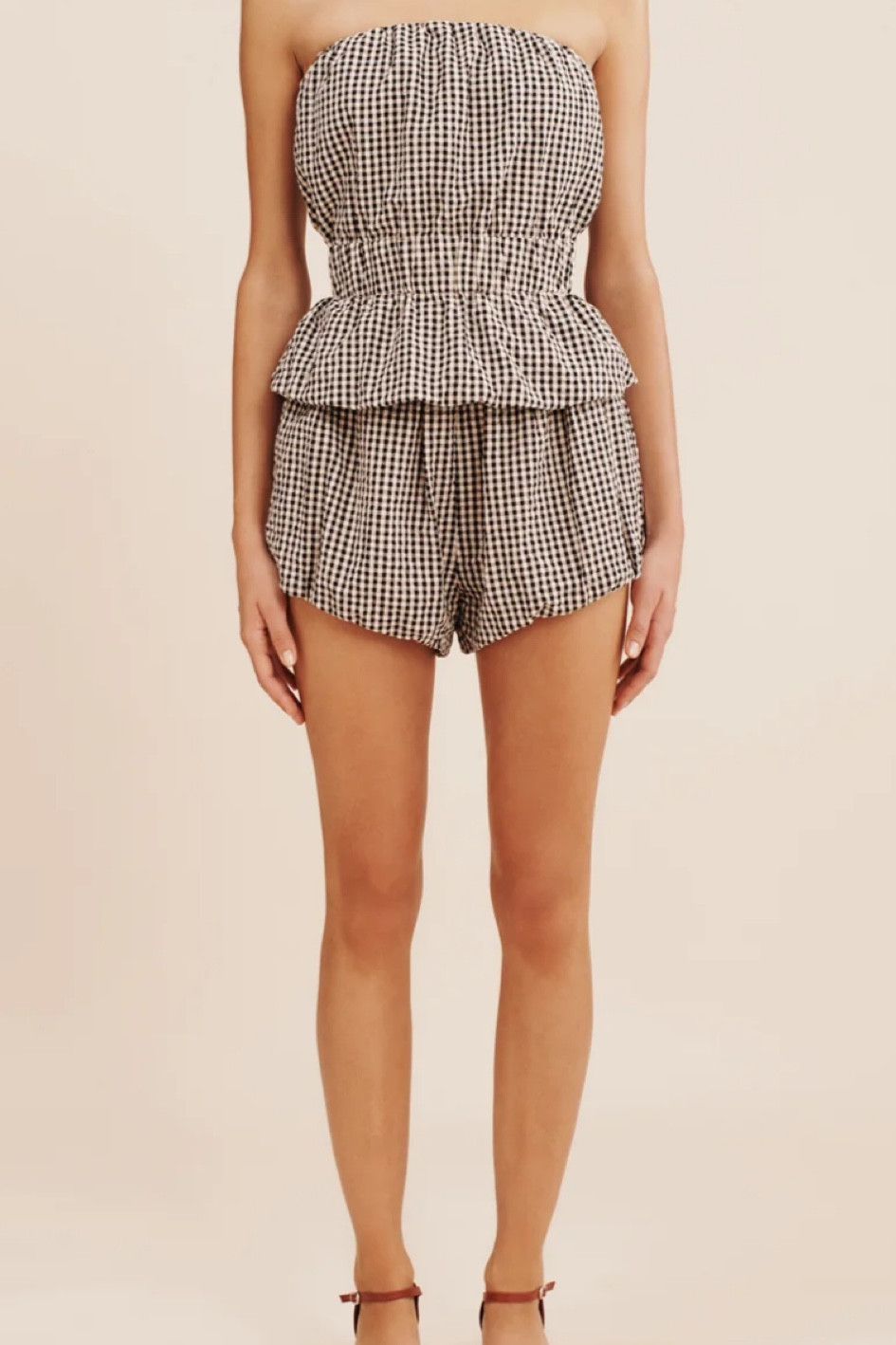 I love gingham and love a set! A set is so versatile because it can be worn together or seperate.