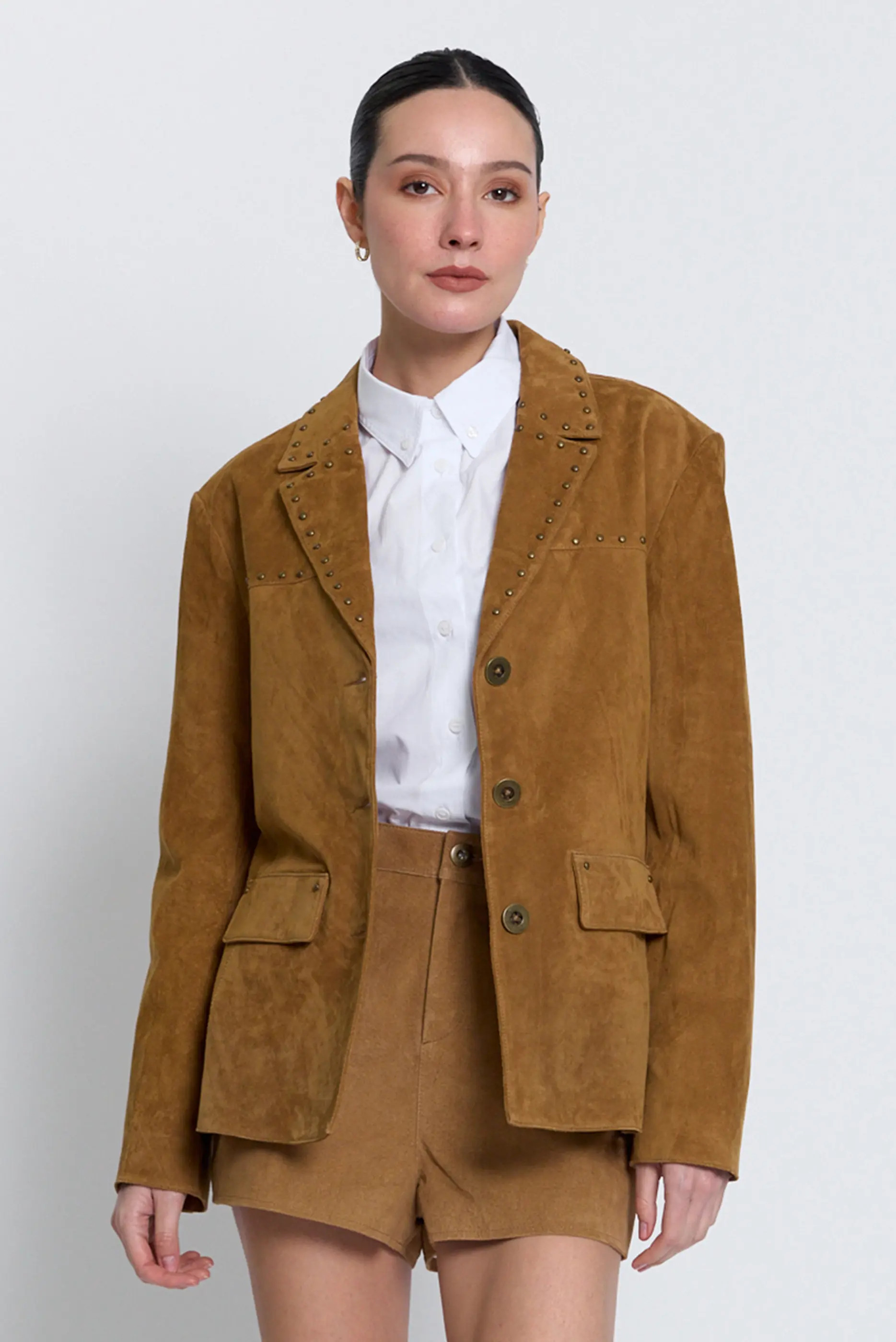 Central Park West Odessa Studded Bf Blazer (Women) | Nordstrom | Nordstrom