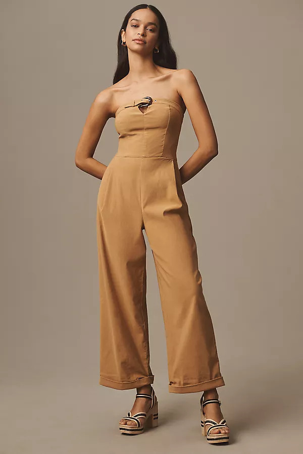 Strapless Crop Jumpsuit | Anthropologie (US)