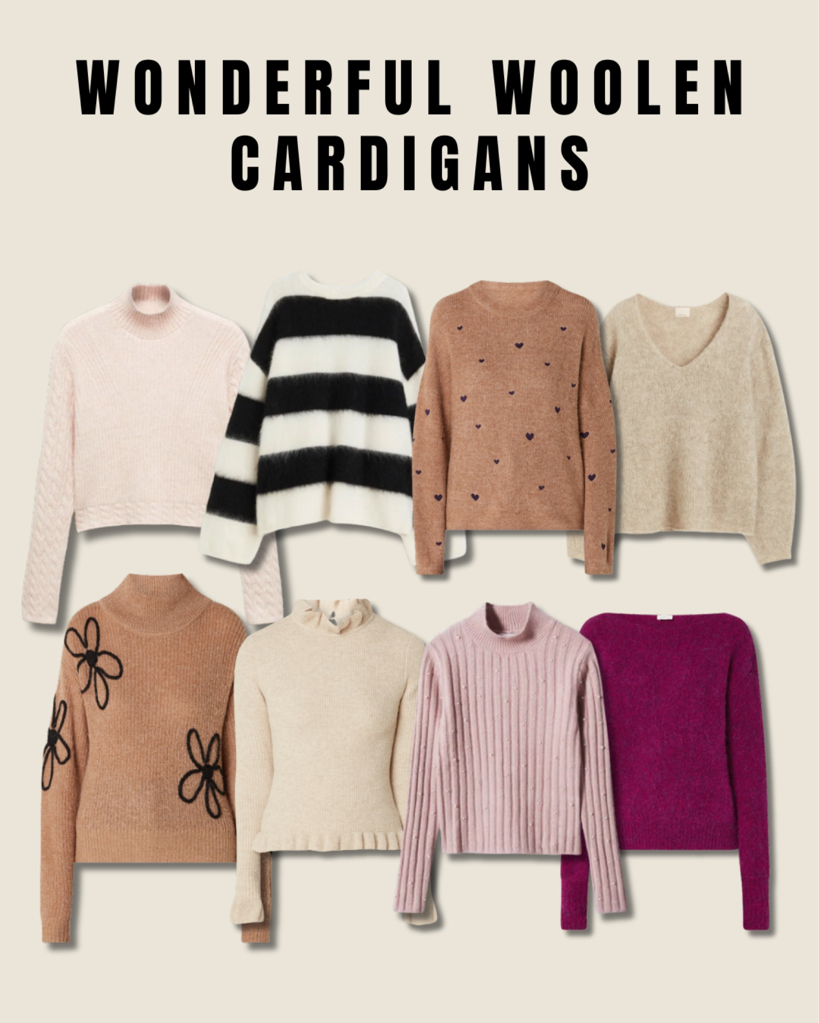 Wonderful woolen cardigans 🍂

outfit inspiration, oversized sweater, H&M, stoped sweater, alpaca wool sweater, turtleneck with pearls, Mango, de Bijenkorf, new collection, Fabienne Chapot, Netherlands.

#LTKstyletip #LTKSeasonal #LTKeurope