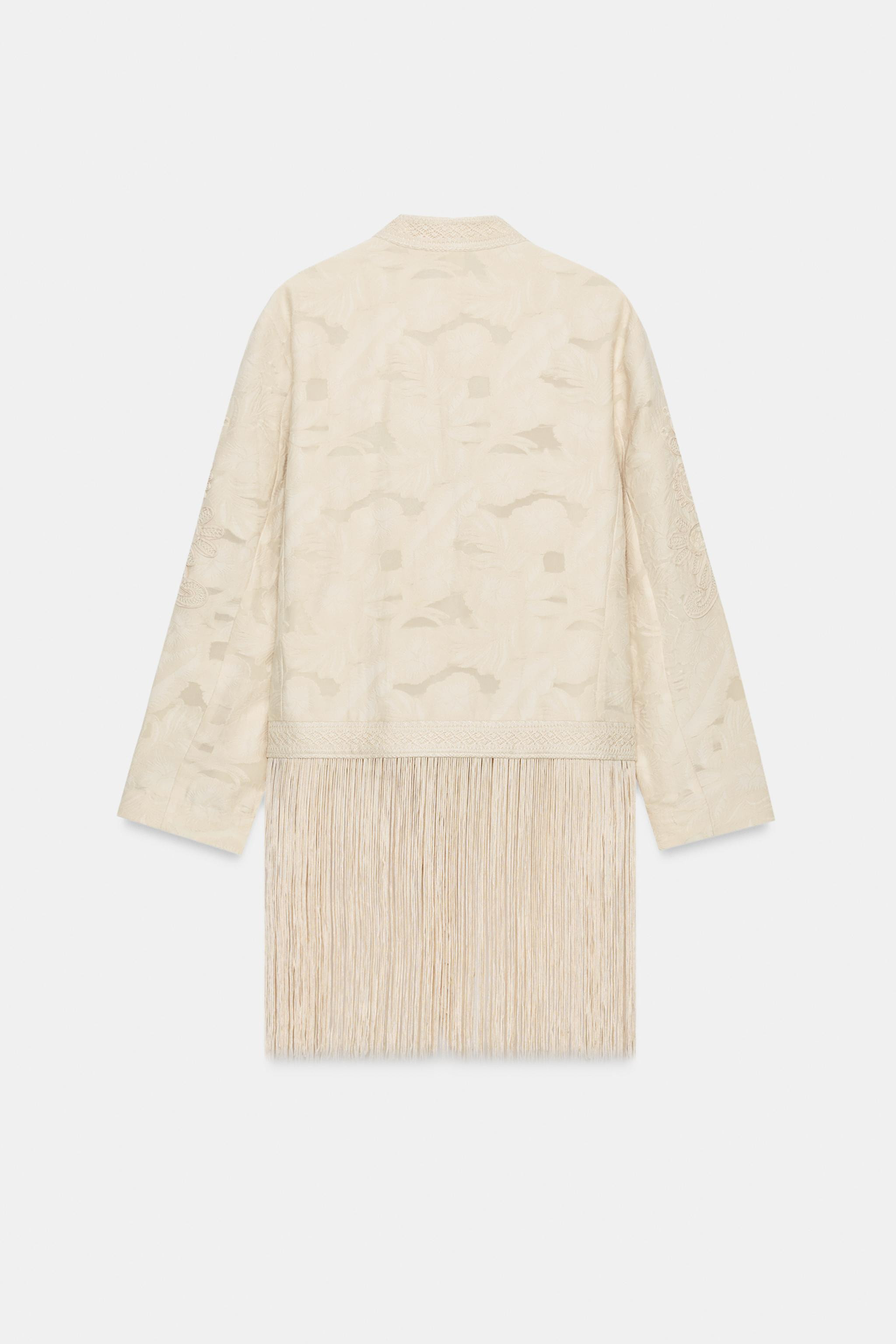 ZW COLLECTION FRINGED JACKET | Zara US