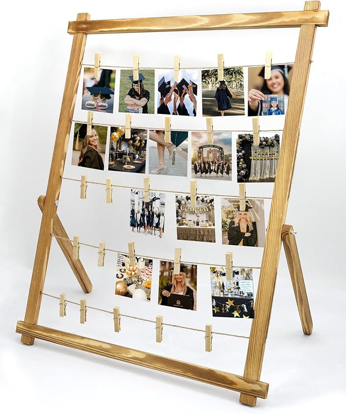 Amazon.com: FramePro Freestanding Photo Display Board with Clips, Stable Tabletop Picture Frame S... | Amazon (US)