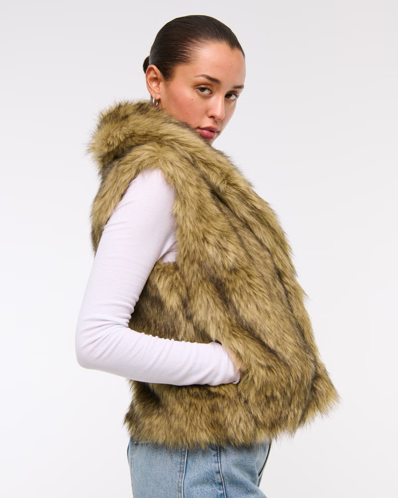 Faux Fur Vest | Abercrombie & Fitch (US)