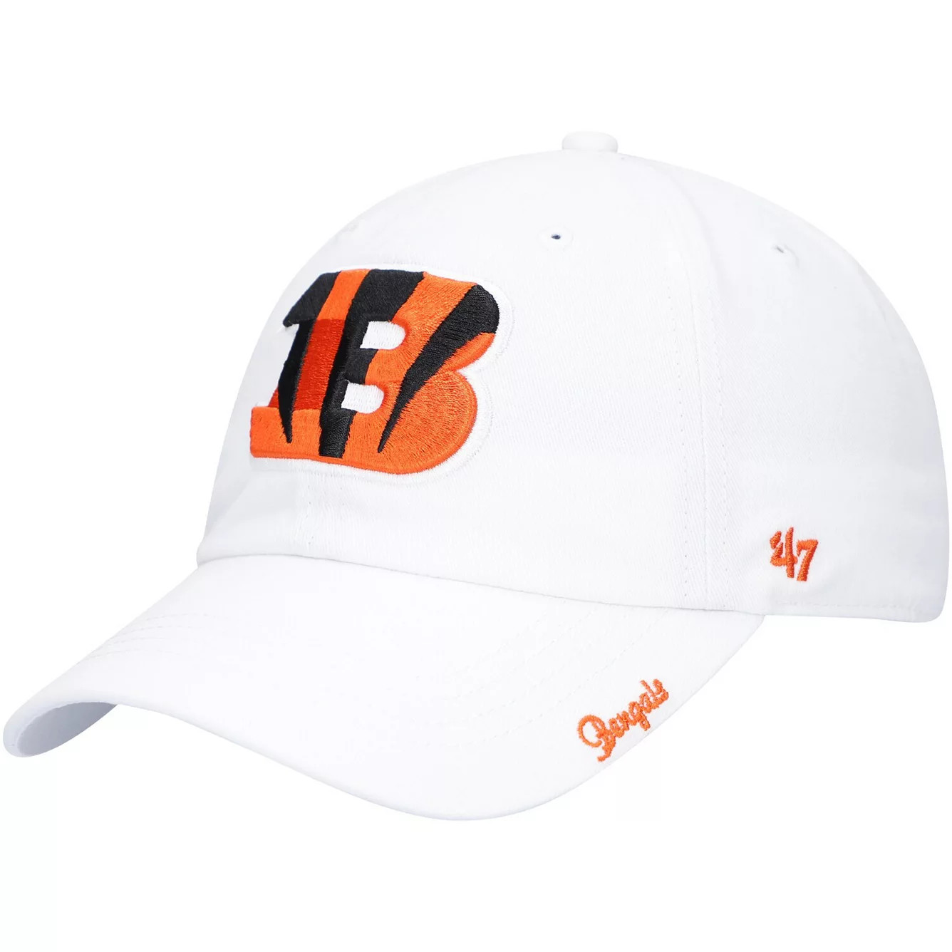 Women's '47 White Cincinnati Bengals Team Miata Clean Up Adjustable Hat | Kohl's