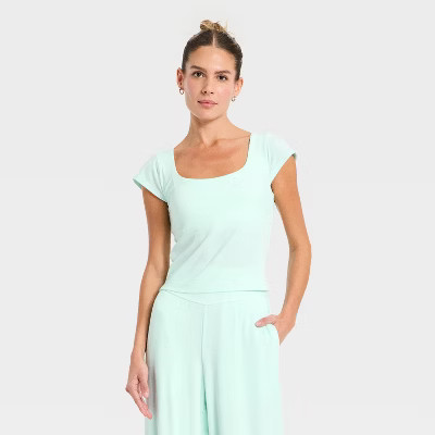 Women's Modal Ribbed Cap Sleeve Support Tank Top - All In Motion™This item is not available | Target