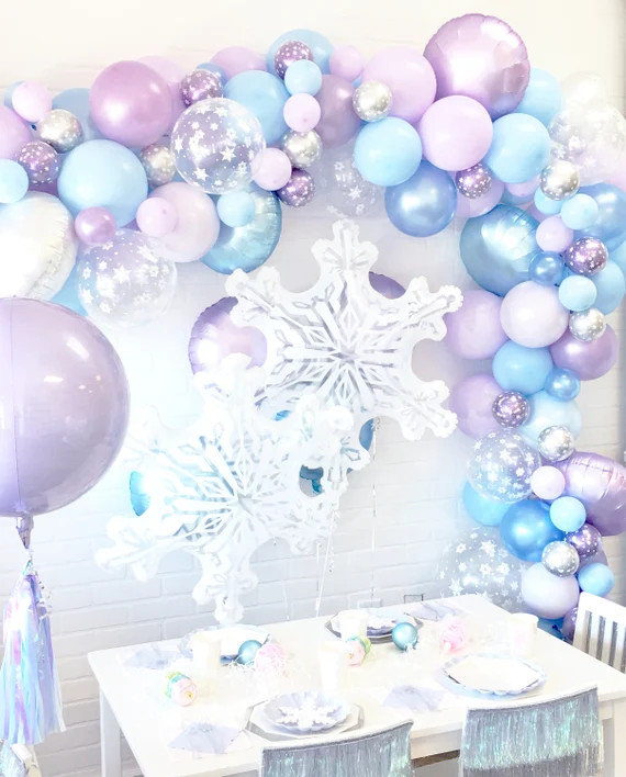 Frozen Balloon Garland Kit - Frozen Balloon Arch, Winter Onederland Party - Frozen Birthday Party... | Etsy (US)