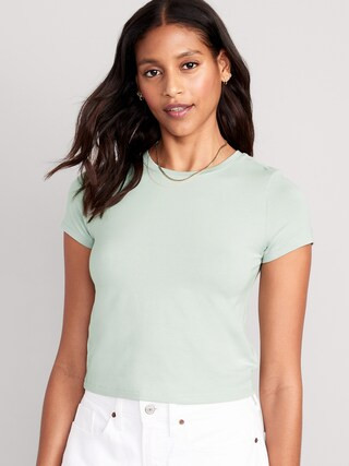 Cropped Slim-Fit T-Shirt for Women | Old Navy (US)