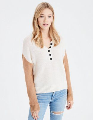 AE Henley Sweater | American Eagle Outfitters (US & CA)