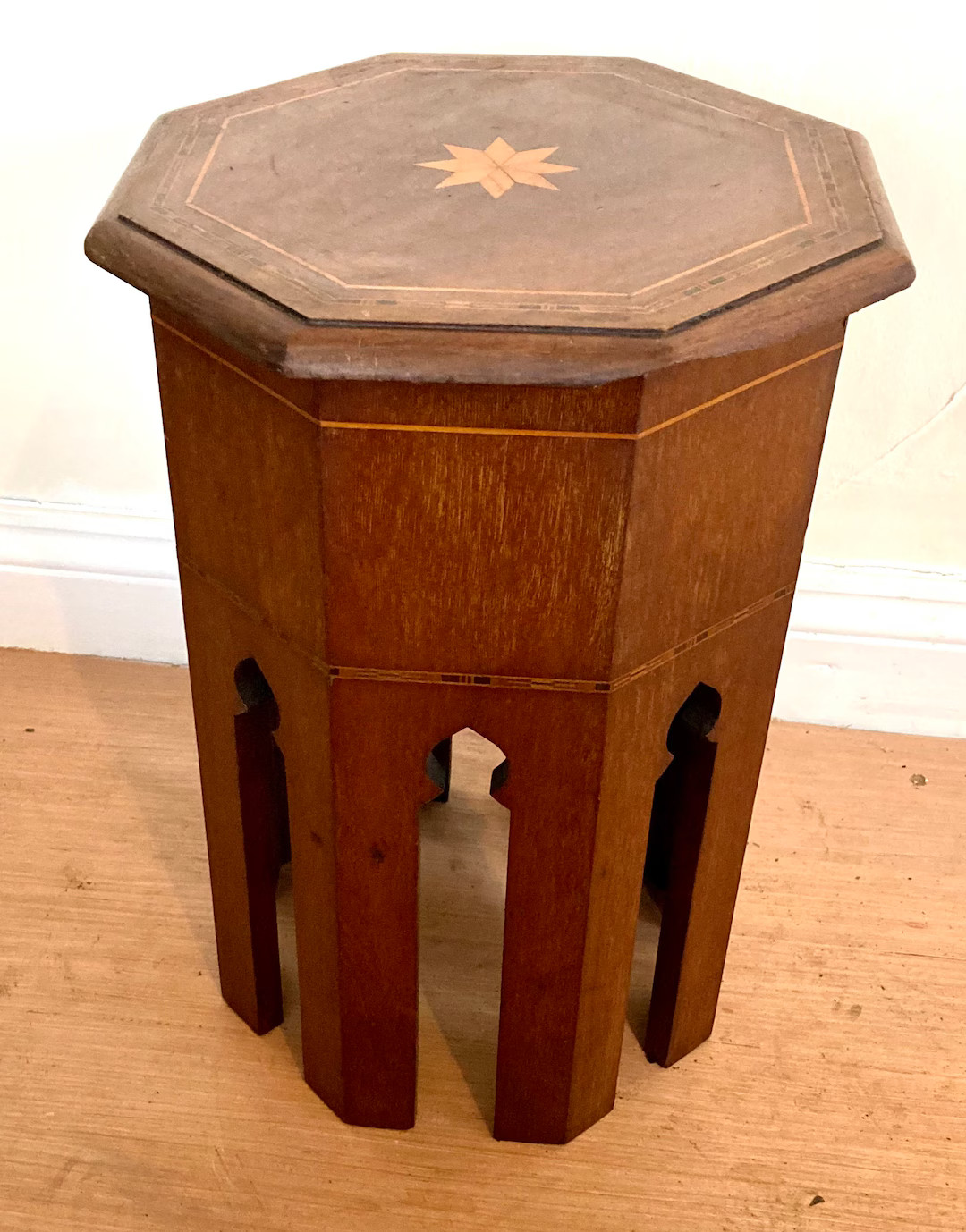 Antique Moorish Mahogany Side Table Vintage Arts and Crafts Hall Desk Industrial Occasional Wine ... | Etsy (US)