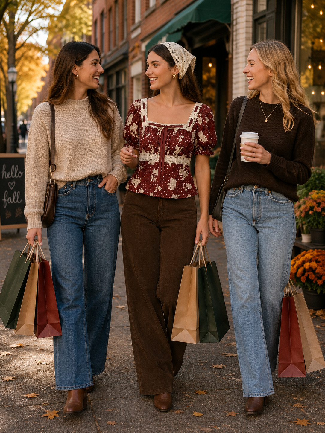 This burgundy floral top is such a good one for September and October. The square neckline and lace trim give it a really pretty feminine feel, and the deep wine color is perfect for fall. I’d style it with brown pants, boots, and a little handbag for a shopping day, brunch, or weekend plans. #BurgundyTop #FallFlorals #FallFashion #FeminineStyle #AutumnOutfit #FallLook #LTKStyle 

 #LTKootd #LTKSeasonal #LTKU