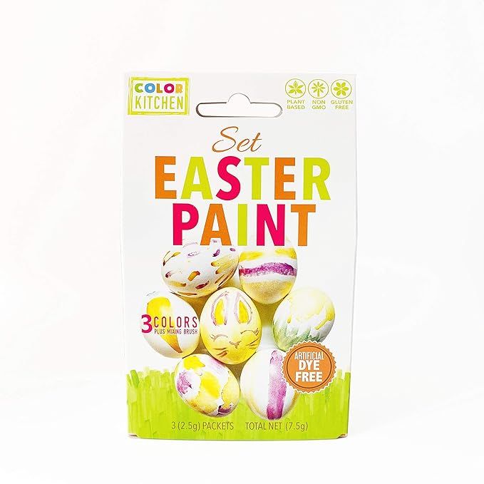 ColorKitchen Easter Egg Paint Set – Natural Plant-based | Colorful Egg Paint Set | Artificial D... | Amazon (US)