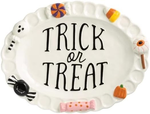 Mud Pie Halloween Candy Platter, Serving Platter, Holiday Serveware, Hostess Gift, Serving Dish, ... | Amazon (US)