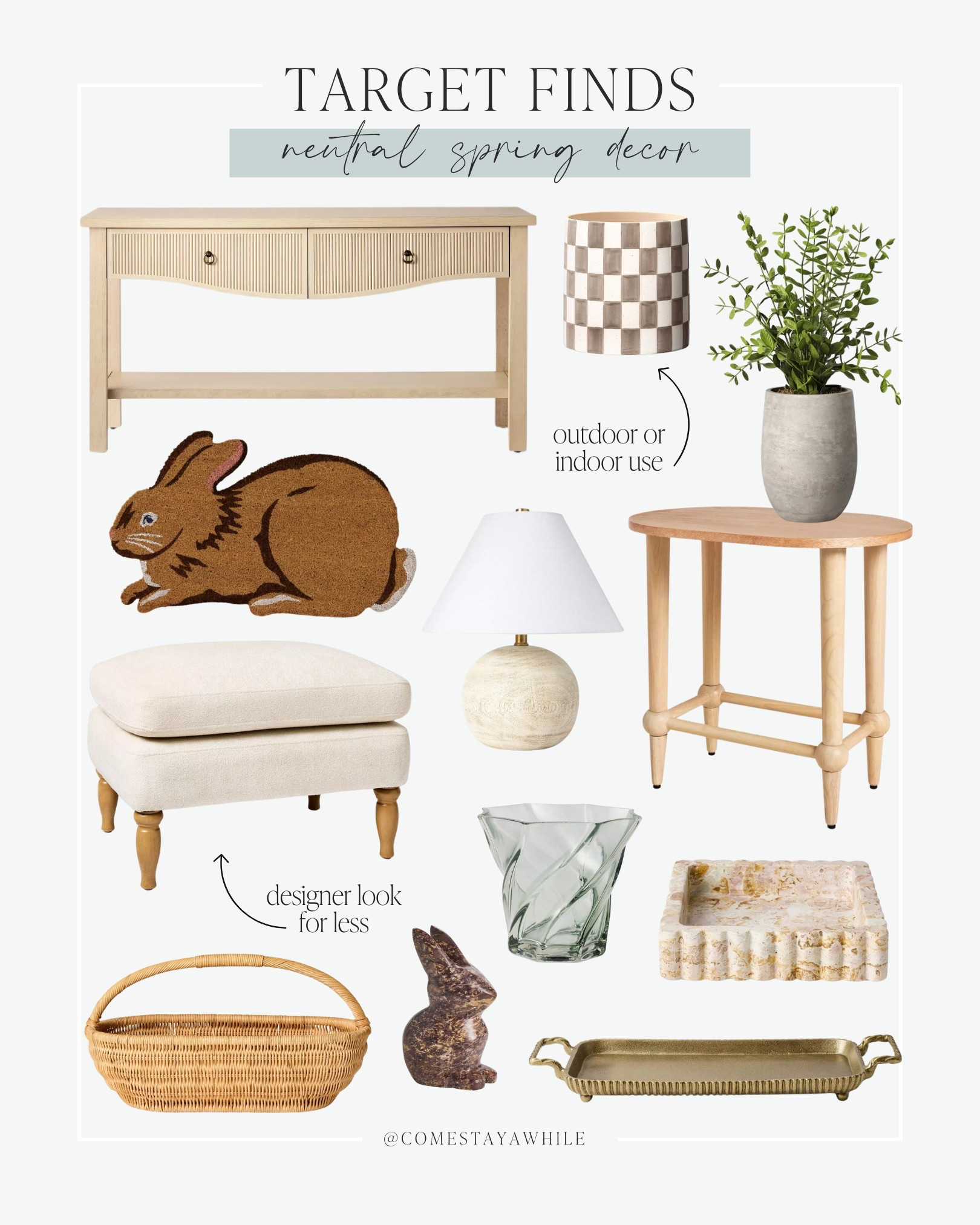 Target’s new spring decor is SO good you guys! Neutrals, designer-inspired, and budget-friendly—aka, my fav combo!! Snagging a few of these for a little spring refresh! 👏🏻

Amanda Vernaci | Target Finds | Spring Decor | Easter Decor | Designer Inspired 

#LTKFindsUnder50 #LTKStyleTip #LTKHome