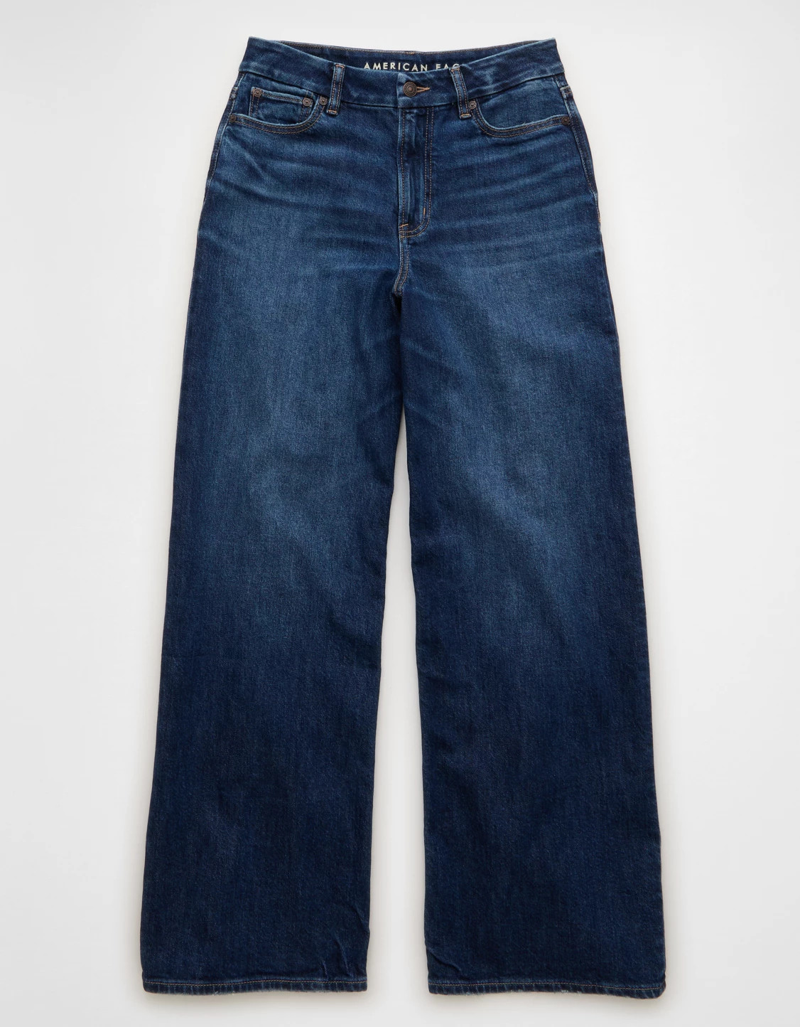 Dreamy Drape + Online Exclusive AE Curvy Super High-Waisted Baggy Wide-Leg Jean | American Eagle Outfitters (US & CA)