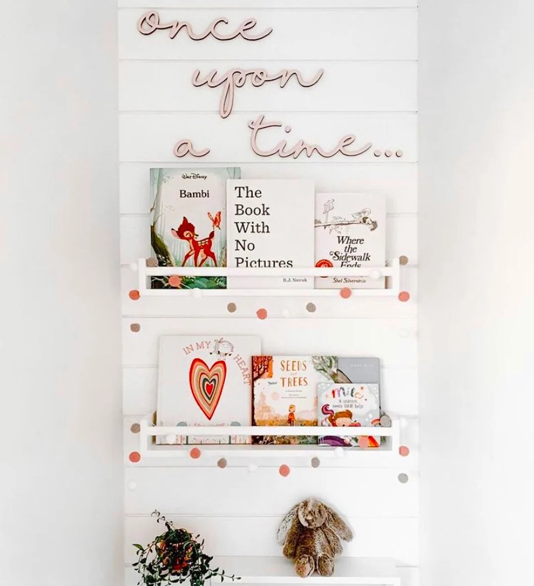 Once Upon a Time Cutout Kids Bedroom Decor Nursery Wall - Etsy | Etsy (US)