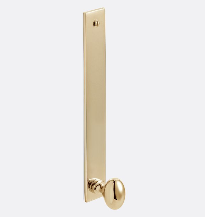 Oval Cabinet knob with Rectangle Backplate | Rejuvenation