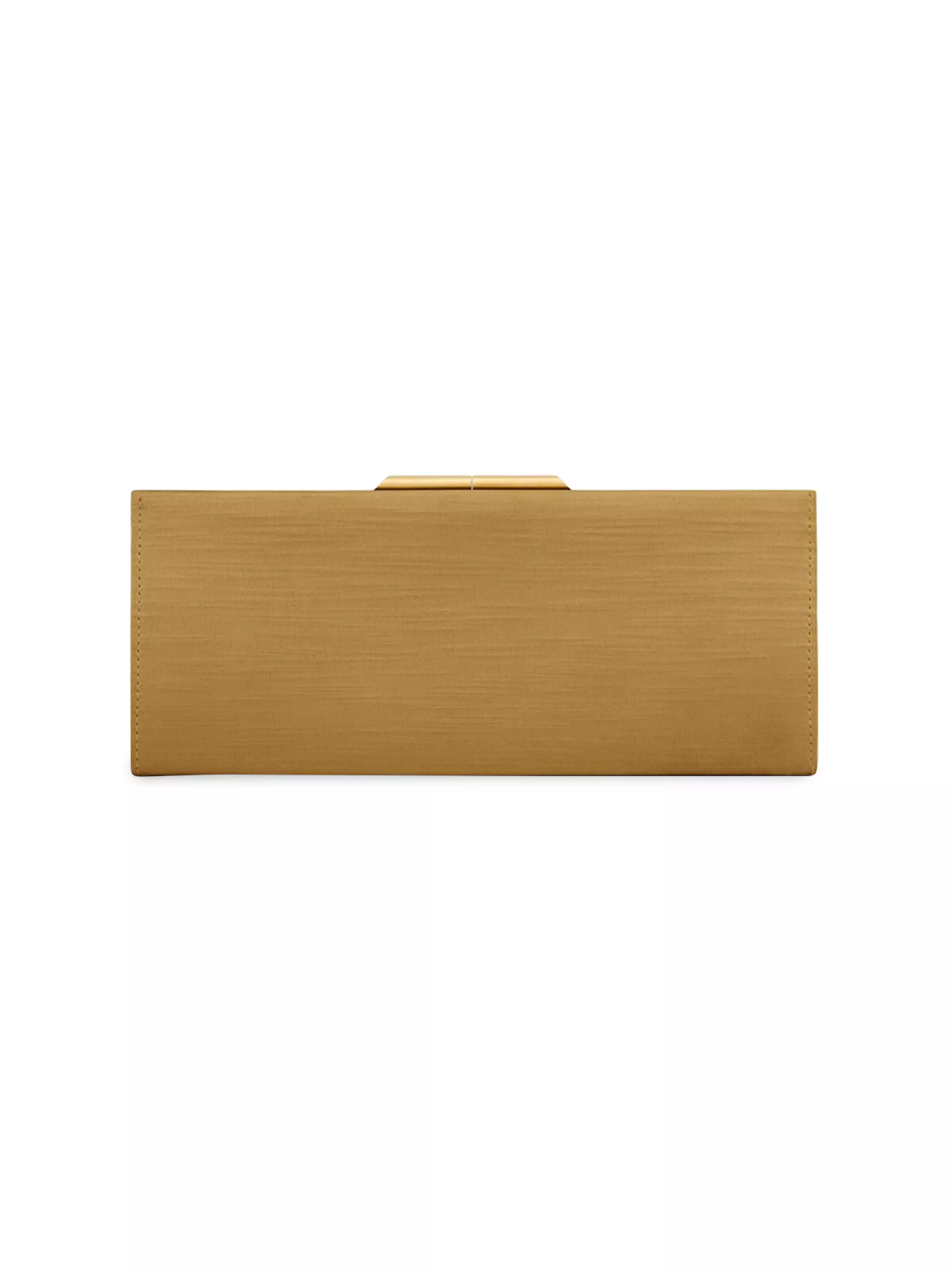 Shop Saint Laurent Midnight Small Clutch in Satin | Saks Fifth Avenue | Saks Fifth Avenue
