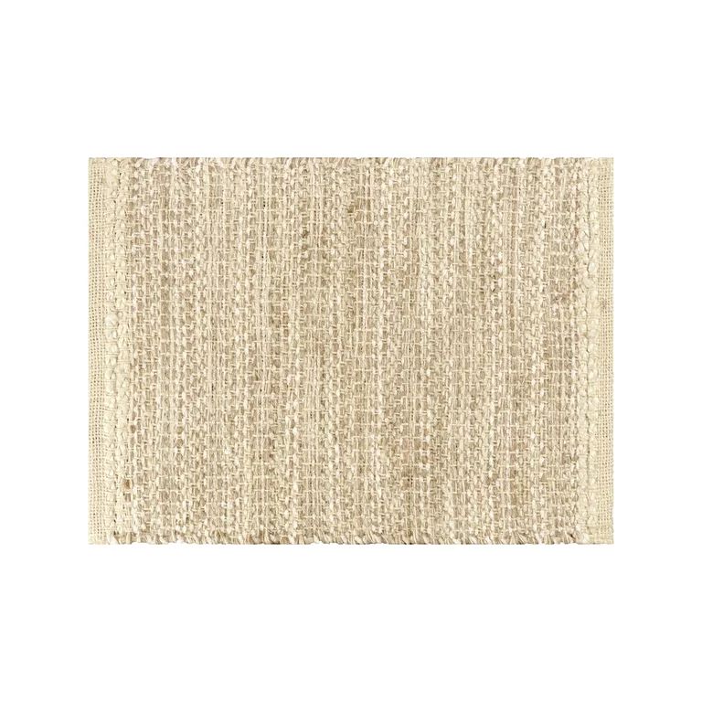 Better Homes & Gardens Woven Jute and Chenille - Ivory/ Natural - Table Placemat - 14"x19" - Walm... | Walmart (US)