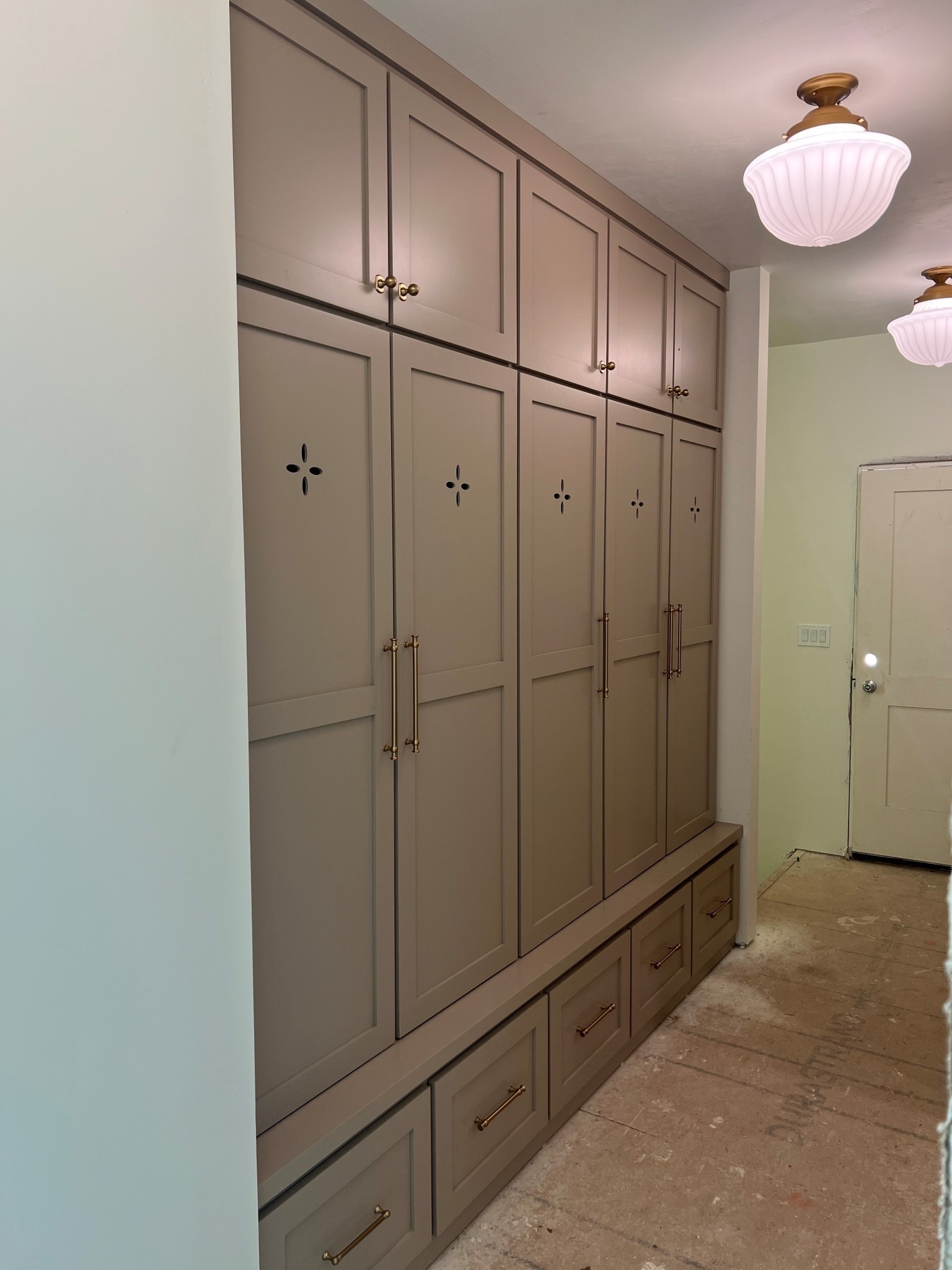 Mudroom new lighting & hardware in the mudroom!

#LTKHome #LTKSeasonal