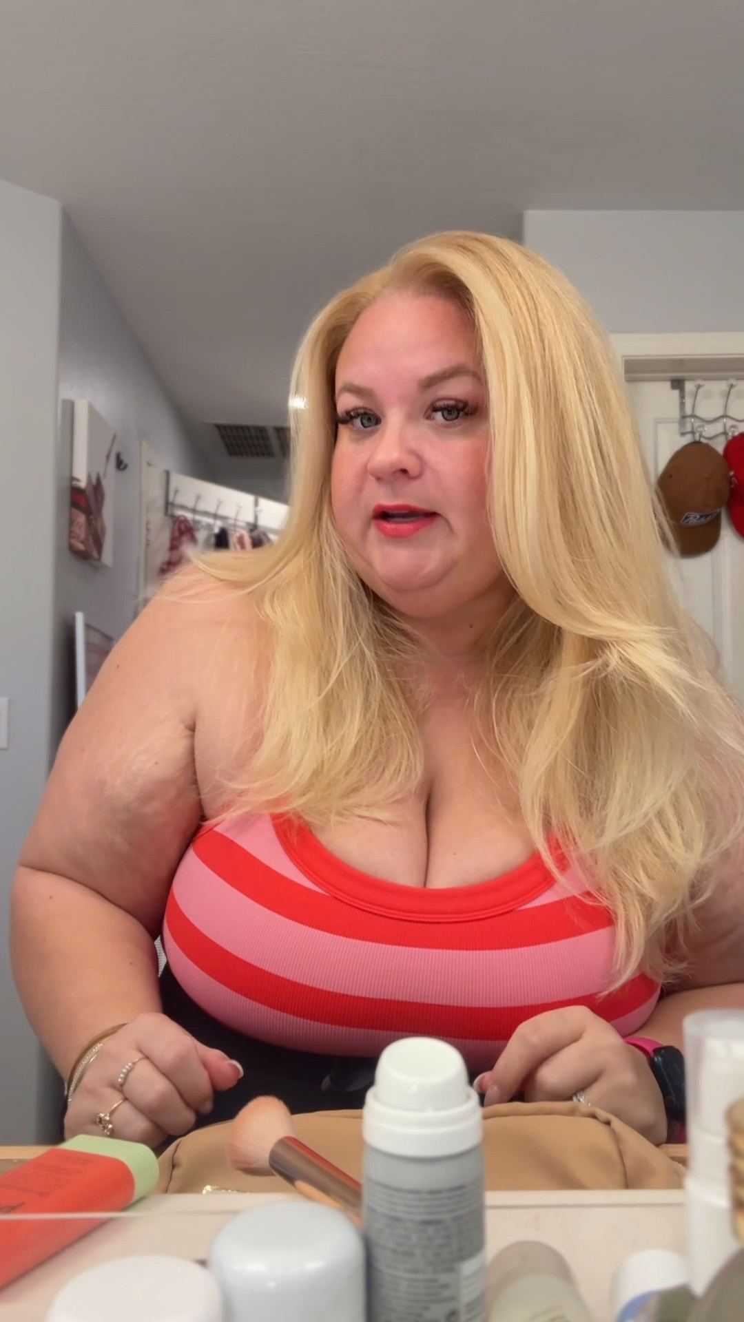 What I didn’t say is the actual change I made👇

I stopped using powder products.

Say “ME + what you want linked” so I can send the 🔗🔗🔗. Example: “ME link the lipstick”  This makes sure you actually get the link you want. 

I’m not telling you not to wear foundation. If you like coverage or you have a reason you want it, wear it. This isn’t a rule and it’s definitely not a moral stance on makeup.

For me, after 40, I started noticing something felt off. So I compared videos side by side. With foundation. Without foundation. Same lighting. Same makeup otherwise.

I didn’t look better with it.
Honestly, I looked worse.

The foundation covered my skin so completely that you couldn’t see any real skin anymore. It flattened everything. It aged me. It made my face look heavier instead of fresher.

Taking it away let my skin show again. Texture and all. And that’s what made the biggest difference for me.

This is just what worked on my face, on my skin, at this stage.
Not advice. Not a command. Just a personal shift that changed how I look on camera and in real life.

#LTKgrwm #LTKBeauty #LTKOver40