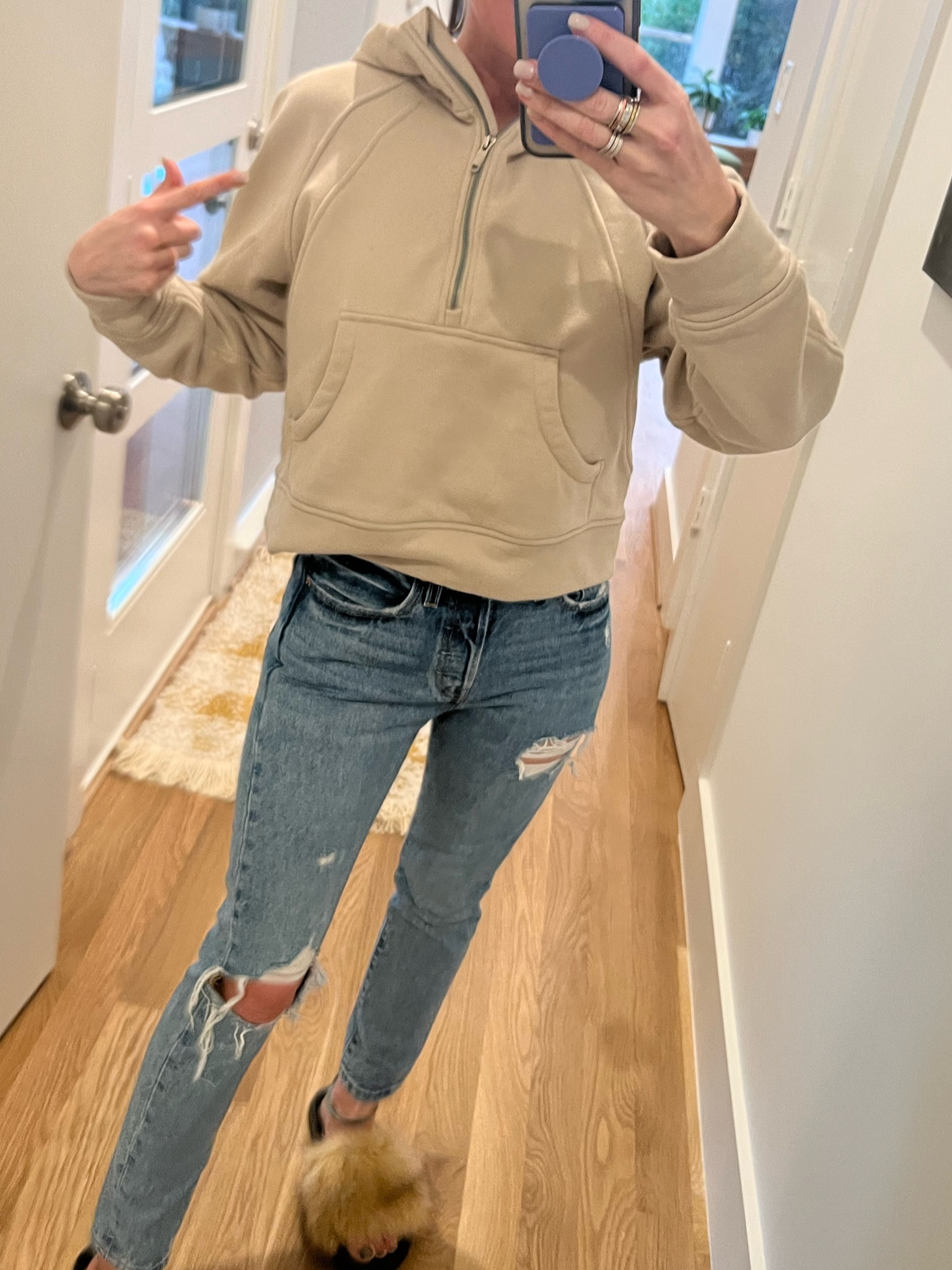 Love, love, love this Lululemon Scuba hoodie lookalike - it’s around $35 on Amazon and looks so similar to the $100+ Lulu one! Also my Levi’s jeans are from Amazon and have such a great fit! 

#LTKstyletip #LTKfit #LTKunder100