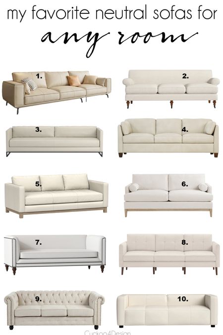 Finding the right neutral sofa for your living room can be a challenge and I rounded up some of my favorites # to make it easier livingroom #livingroomdecor

#LTKhome #LTKstyletip