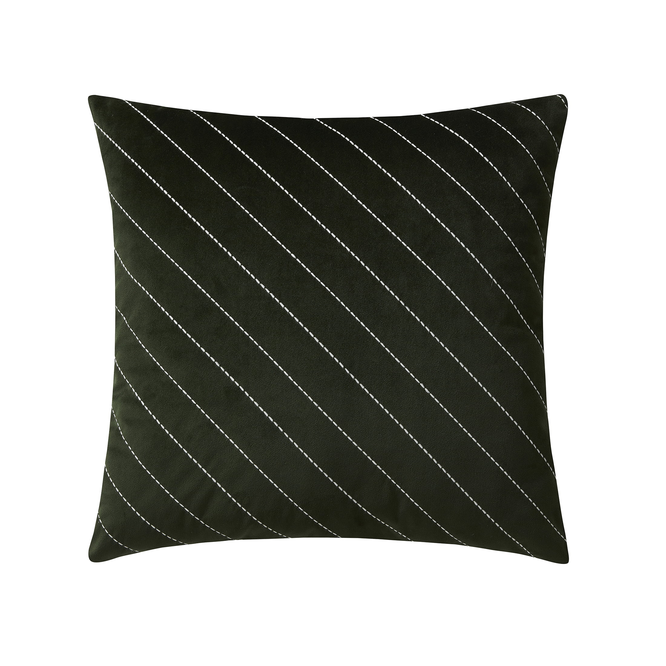 My Texas House Luna Dutch Velvet Decorative Pillow Cover, 22" x 22", Green/White | Walmart (US)